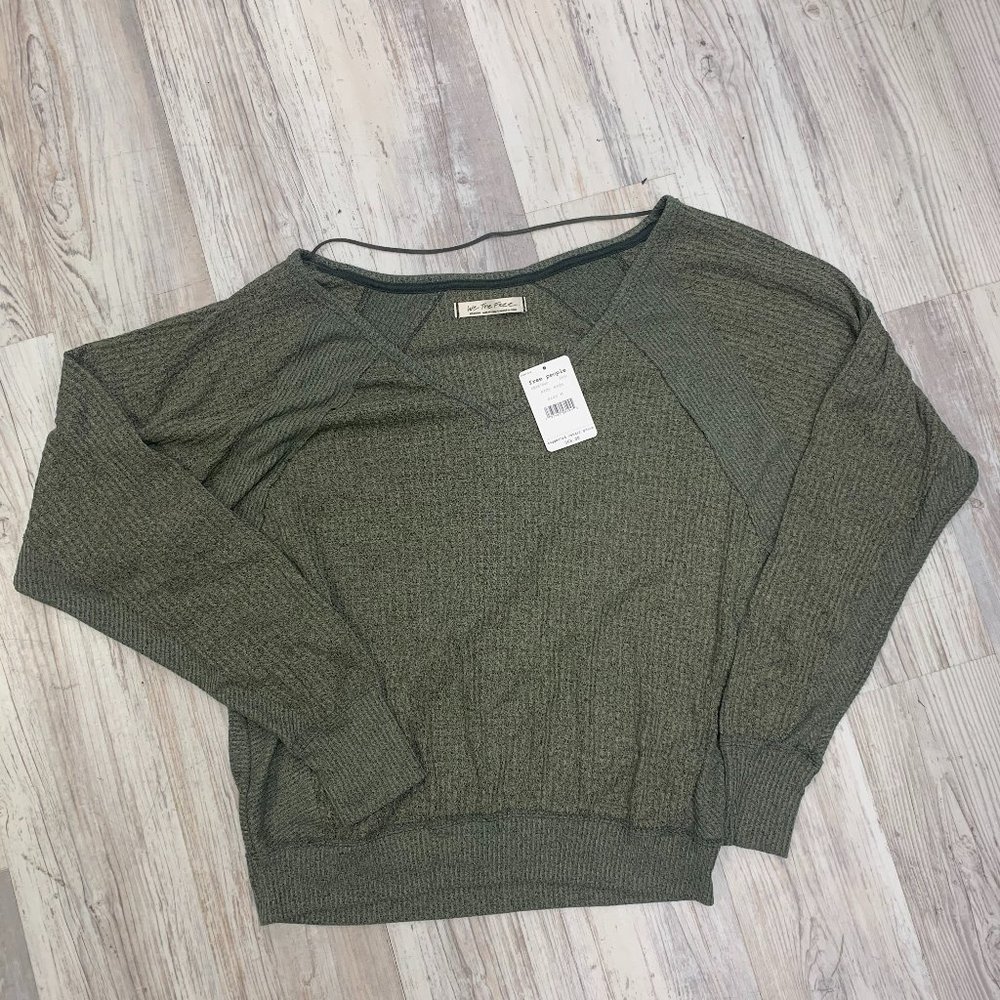 Free People Green Longsleeve Thermal